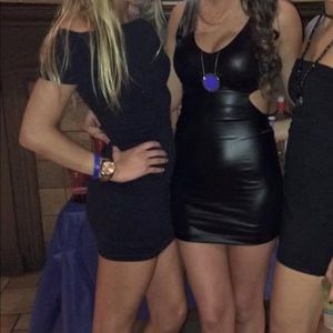 Black Bebe bodycon dress